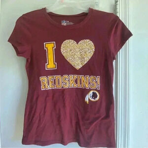 NFL‎ women’s I heart Redskins tee size Medium